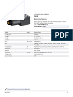 Directional Valves: Configuration Summary