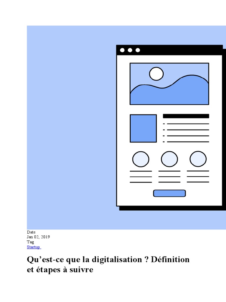 Définition et étapes de la digitalisation | PDF | l'Internet | Logiciel
