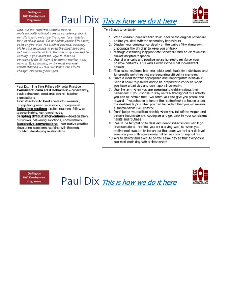 Research Paul Dix PDF Social Psychology Behavior Modification