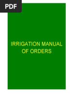 9810 Irrigation Manual of Orders English