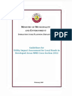 Guidelines For Utility Impact Assessment For Local Roads in Developed Areas MME 2012 Cross-Section