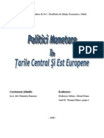 Politica Monetară În Ţările Central Şi Est Europene