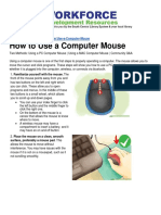 How To Use A Computer Mouse