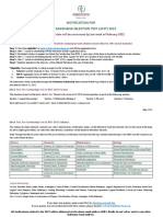 Notification For Joint Dakshana Selection Test (JDST) 2022