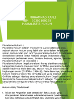 Pluralisme Hukum Muhammad Rafli1 30302100228