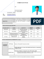 Curriculum Vitae: Qualification Board Institute Year of Passing % Marks /Cpi/Cgpa