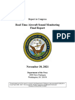 Real-Time Aircraft Sound Monitoring Final Report Report To Congress