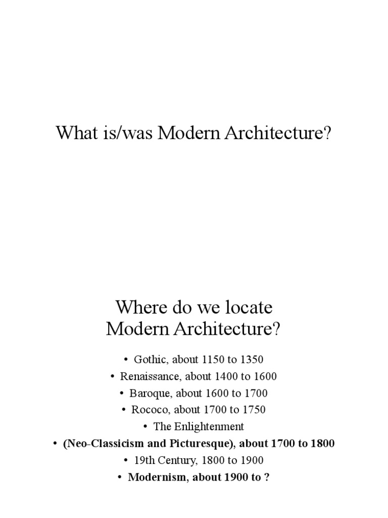 Lecture 1 Towards A Modern Architecture | PDF | Social Science | Art