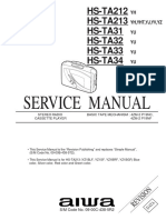 Service Manual: HS-TA212 HS-TA213 HS-TA31 HS-TA32 HS-TA33 HS-TA34