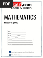 Mathematics: Class 9th (KPK)