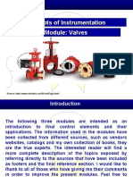 Concepts of Instrumentation Module: Valves