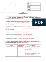 Corrigé Examen Français 2