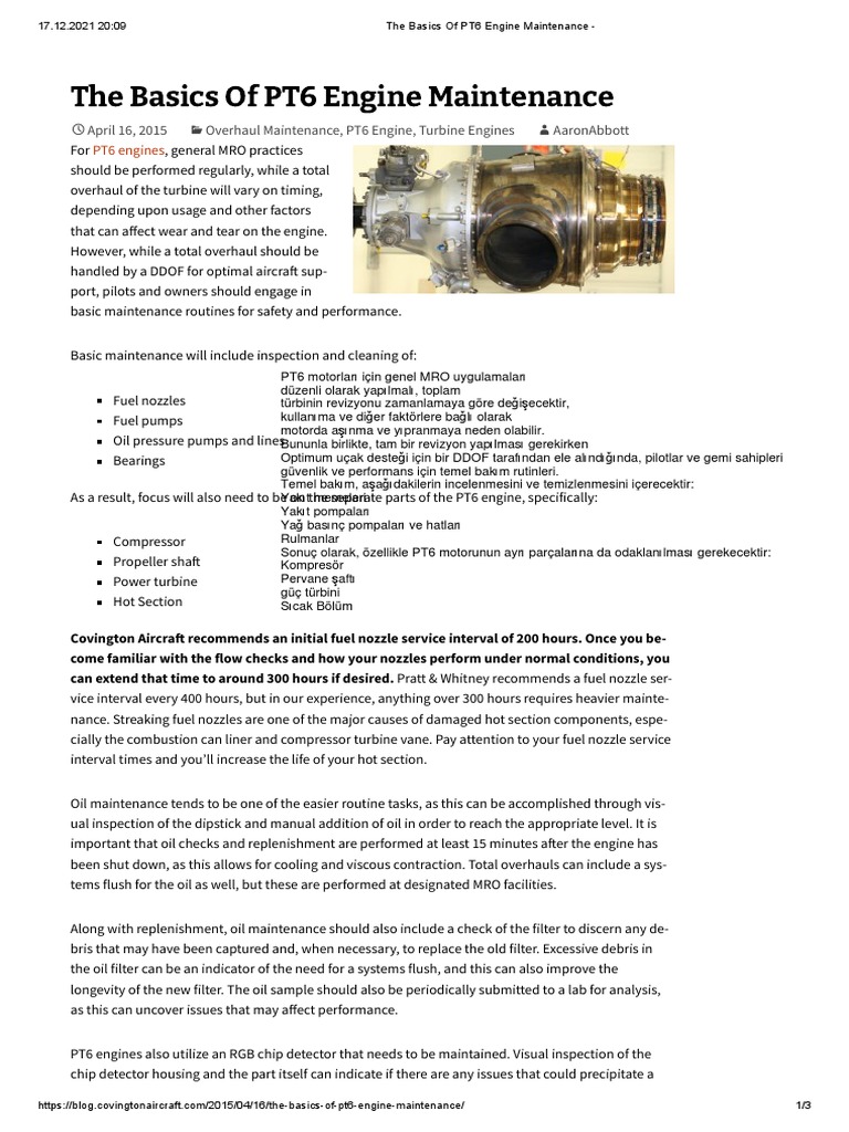PT6 ENGINE MAINTENANCE MANUAL PDF intelligence overview