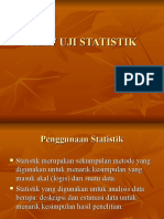 ANALISIS STATISTIK UNTUK PENELITIAN