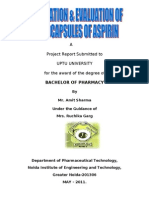 Preparation & Evaluation of Micro Capsules of Aspirin - 2