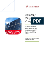 CASSYS PVsyst Comparison