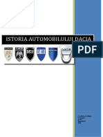 istoria automobilului Dacia