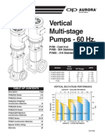 Vertical Multi-Stage Pumps - 60 HZ.: PVM - Cast Iron PVMI - 304 Stainless Steel PVMX - 316 Stainless Steel