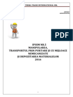 IPSSM NR. 4- manipulare manuala,transport si depozitare materiale