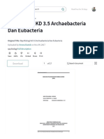 RPP Biologi KD 3.5 Archaebacteria Dan Eubacteria - PDF