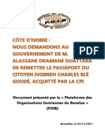 POIB DEMANDE QU'ON REMETTE LE PASSEPORT DE BLE GOUDE