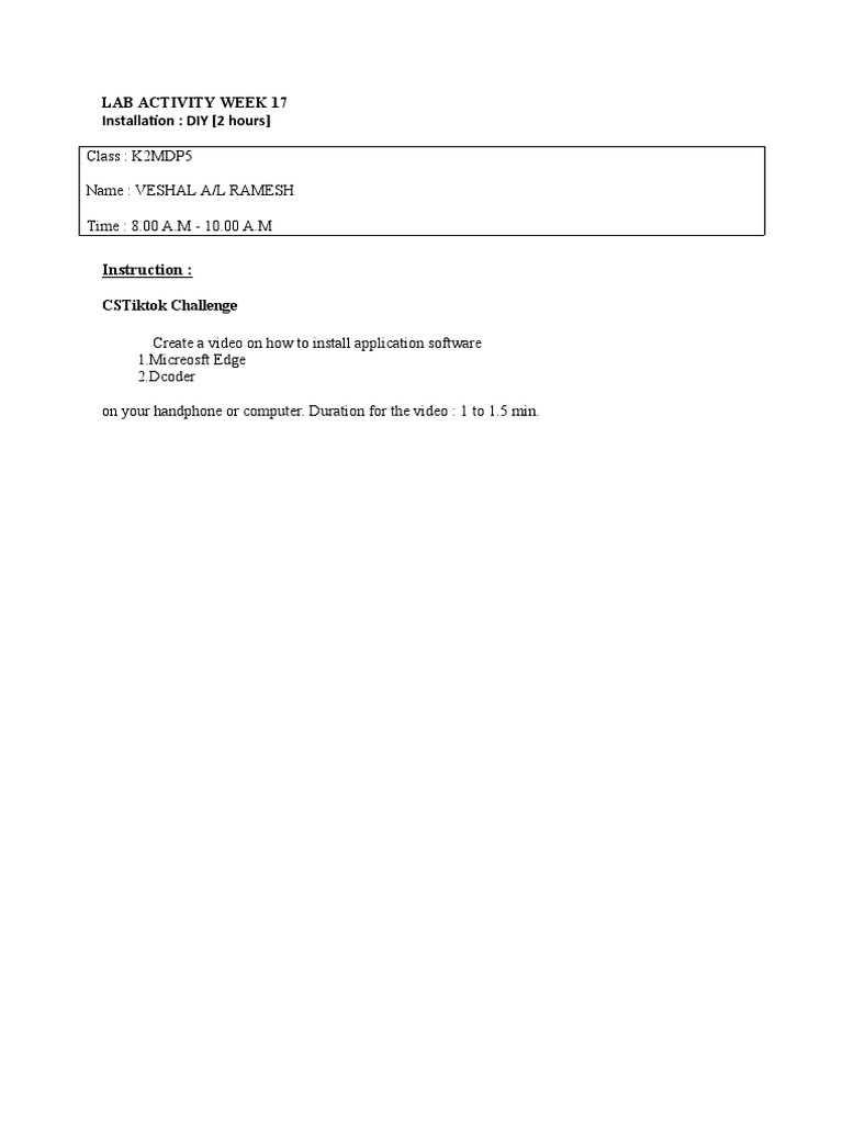 Instruction Lab Week 17 | PDF