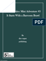 Tavern Tales: Mini Adventure #3 It Starts With A Barroom Brawl
