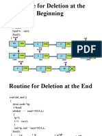 Routine For Deletion at The Beginning