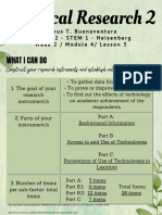 What I Can Do: Construct Your Research Instruments and Establish Validity and Reliability