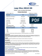 Evyap Oleo 0810 HS: Product Data Sheet