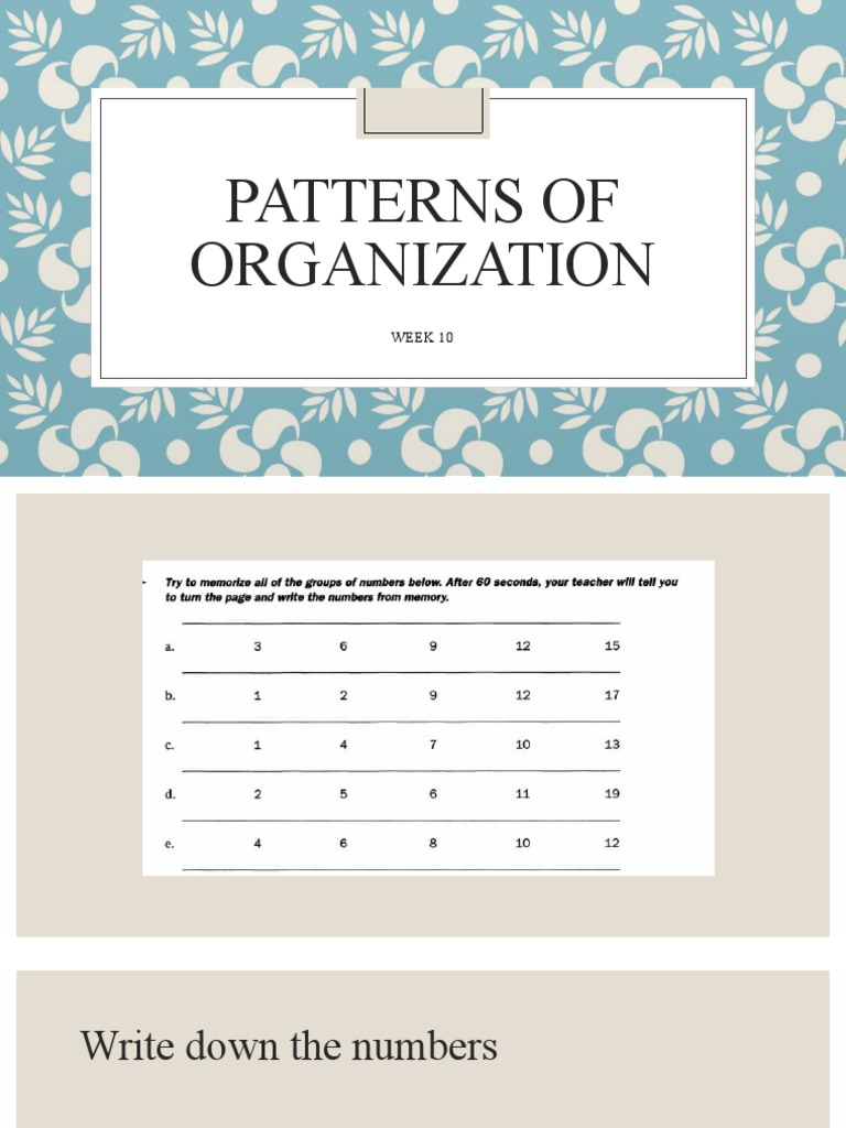 Patterns of Organization | PDF | Career & Growth | Business