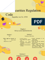 The Securities Regulation Code