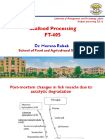 Seafood Processing FT-405: Dr. Momna Rubab