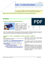 Act 4 Etude Expérimentale Panneau Photovoltaique