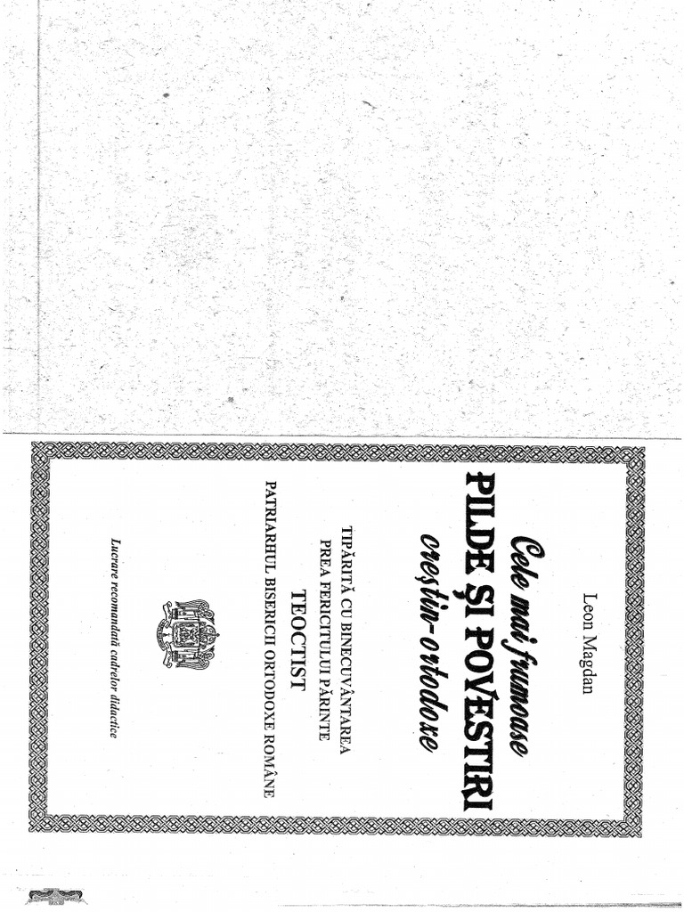 Cele Mai Frumoase Pilde Si Povestiri Crestin Ortodoxe, Leon Magdan PDF