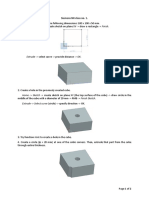 Siemens NX class no. 1 create 3D cuboid holes