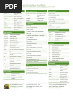 Linux Command Line Cheat Sheet: by Via