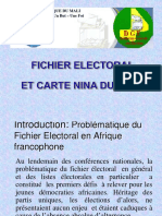 2017 11 22 Mali Fichier Electoral Et Carte Nina Du Mali 1