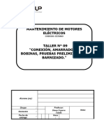 09 Conexión, Amarrado de Bobinas, Pruebas Preliminares y Barnizado