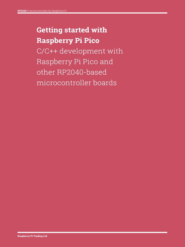 Getting Started With Raspberry Pi Pico | PDF | Software Development ...