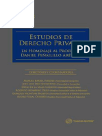 Estudios de Derecho Privado en Homenaje Al Profesor Daniel Peñailillo Arévalo
