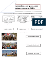 Guía Conmemoraciones y Personas Importantes Chile 1° Basico