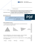 Classificação de Triângulos e Paralelogramos