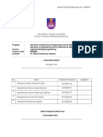 Applied Welding Engineering Lab – MEM661 Report Contents and Rubric Assessment