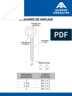 Cancamo de Anclaje Barilla Aceros Arequipa