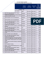 TUV India Classroom Calendar From October To December 2021