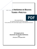 Lenguas Indigenas de Bolivia Teoria y Pr