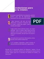 Recomendaciones para Formular La Misión