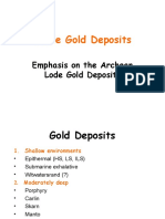 Emphasis On The Archean Lode Gold Deposits