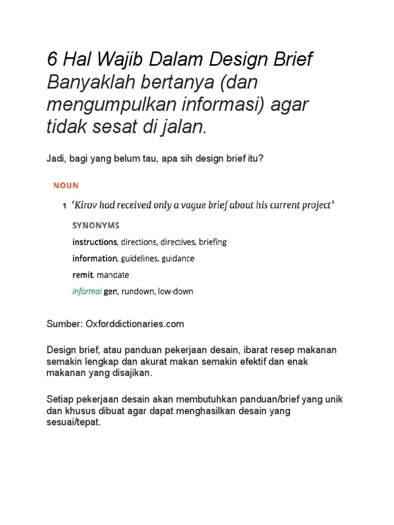Cara Menyediakan Brief Projek yang Efektif untuk Mengawal Kos